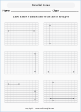 lines and points geometry math worksheets for primary math class 