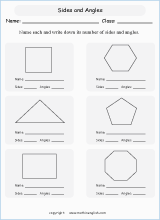  angle properties geometry math worksheets for primary math class 