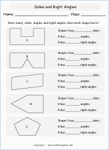  angle properties geometry math worksheets for primary math class 