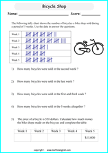 Tally Chart Worksheets Grade 5