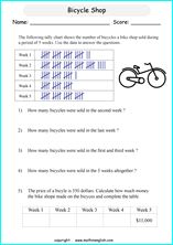 Frequency Chart 3rd Grade