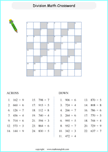 Math Division Worksheets For Primary Math Students.