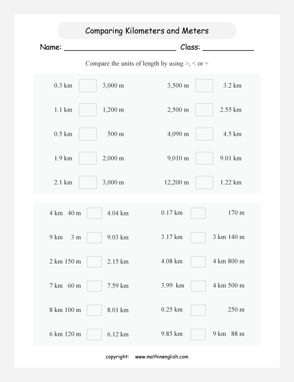 length conversion metric units worksheets for primary math  