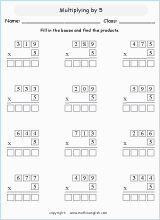 Printable and free multiplication worksheets and multiplying digits ...