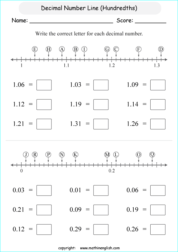 printable decimals with pictures  worksheets for kids in primary and elementary math class 