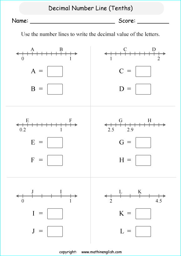 printable decimals with pictures  worksheets for kids in primary and elementary math class 