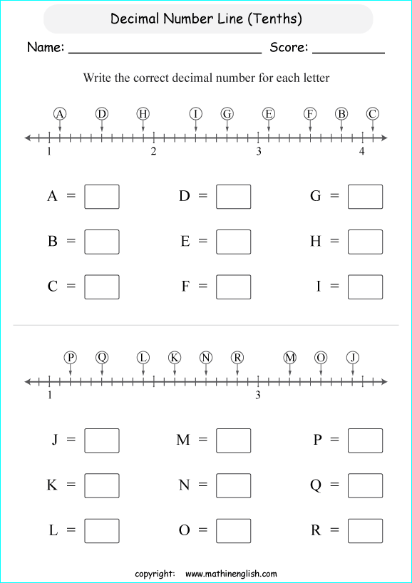 printable decimals with pictures  worksheets for kids in primary and elementary math class 