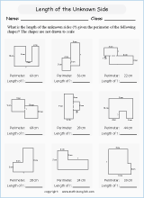 area and perimeter in compound shapes worksheets for primary math  