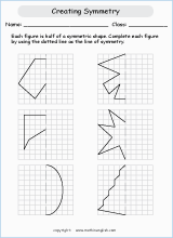 math geometry worksheets for primary math students based on the singapore math curriculum