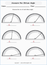 Math Geometry worksheets for primary math students, based on the