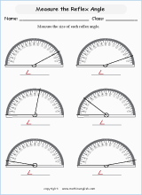 drawing and measuring angles geometry math worksheets for primary math class 