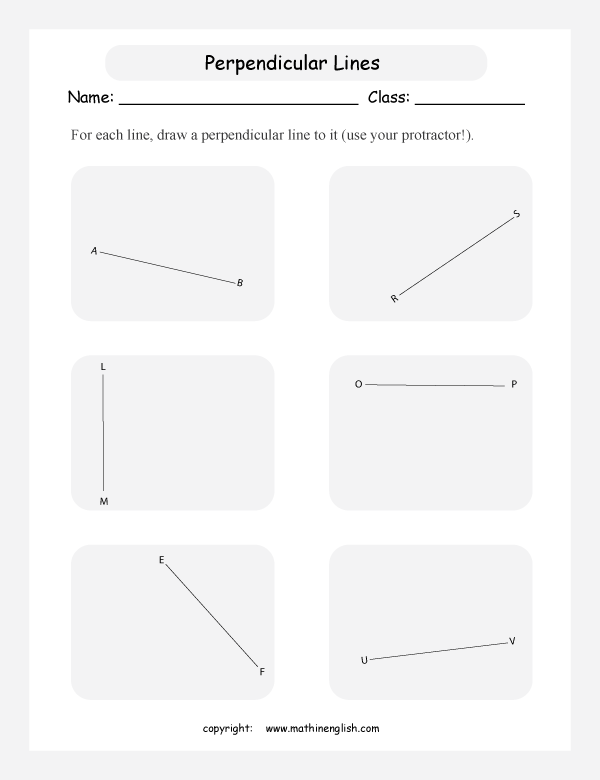 lines and points geometry math worksheets for primary math class 