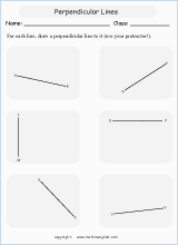 lines and points geometry math worksheets for primary math class 