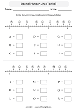 printable decimals with pictures  worksheets for kids in primary and elementary math class 