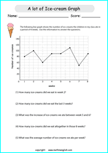 worksheets with line graphs for primary math students