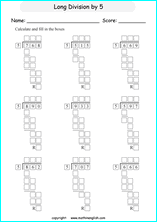 printable math division of 3 digits worksheets for kids in primary and elementary math class 