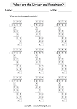 printable 3 digit long division worksheets for kids in primary and elementary math class 