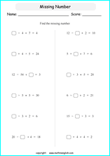 order of operations with positve integers no parentheses worksheets for grade 1 to 6 