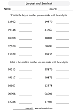 printable math place value of 5 digit number worksheets for kids in primary and elementary math class 