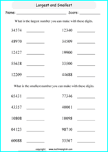 printable math place value of 5 digit number worksheets for kids in primary and elementary math class 