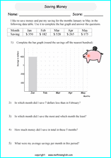 worksheets with bar graphs for primary math students