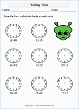 Telling Time Calendars And Time Measurement Math Worksheets For Primary Math Students