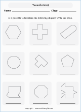 tessellation geometry math worksheets for primary math class 