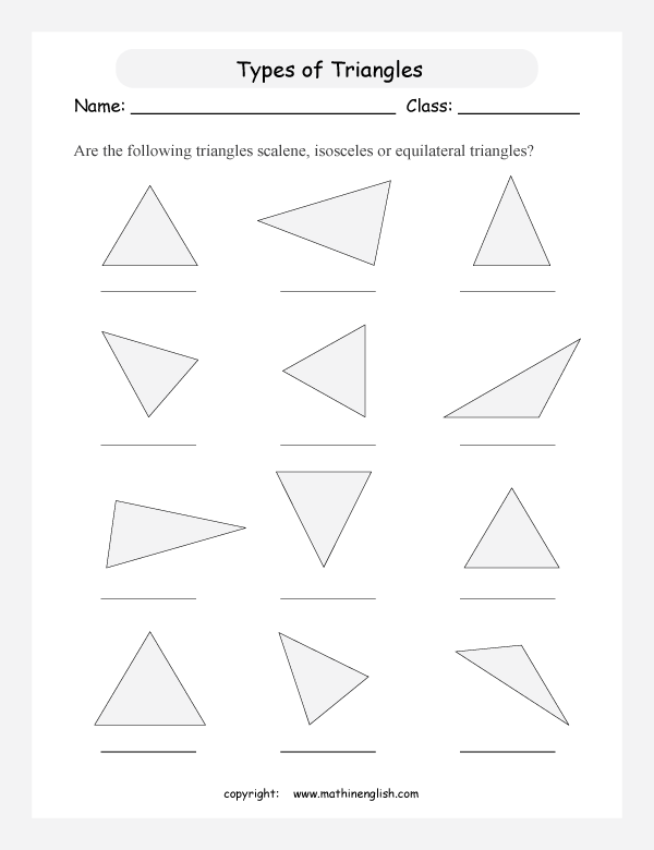 polygon shapes geometry math worksheets for primary math class 