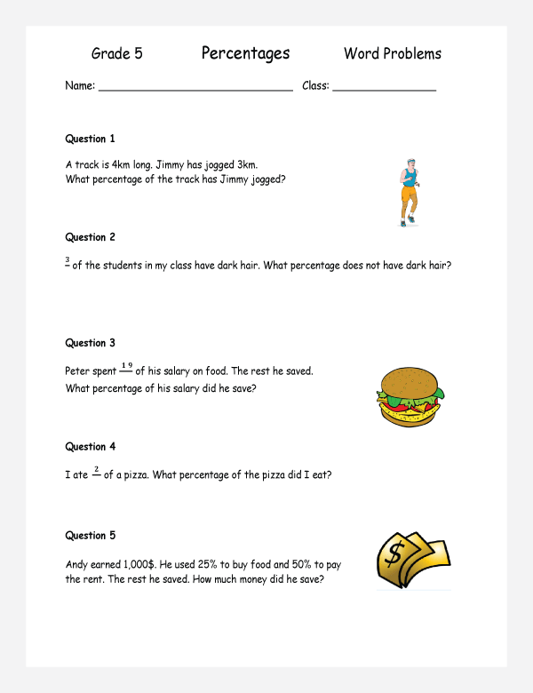 Printable primary math worksheet for math grades 1 to 6 based on the