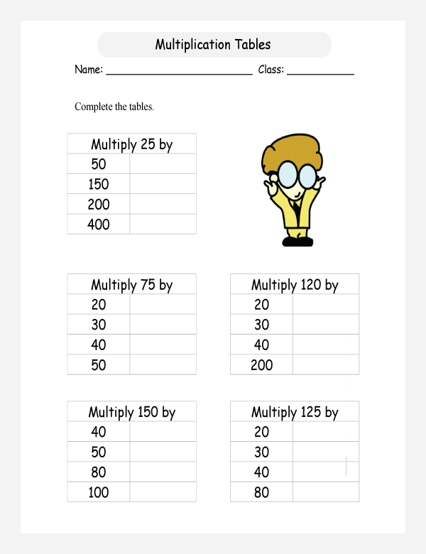 printable math multiplication of 3 digits worksheets for kids in primary and elementary math class 