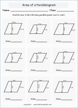 area and perimeter of polygons worksheets for primary math  