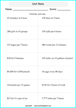 unit rate examples math