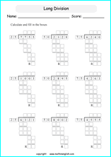 printable multiples of 10 and 25 easier long division worksheets for kids in primary and elementary math class 