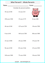 Math Percentage and Percent, discount and interest worksheets for grade