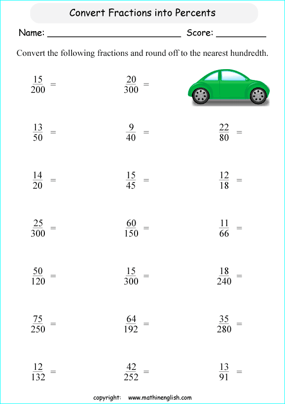 percentage-worksheets-grade-6