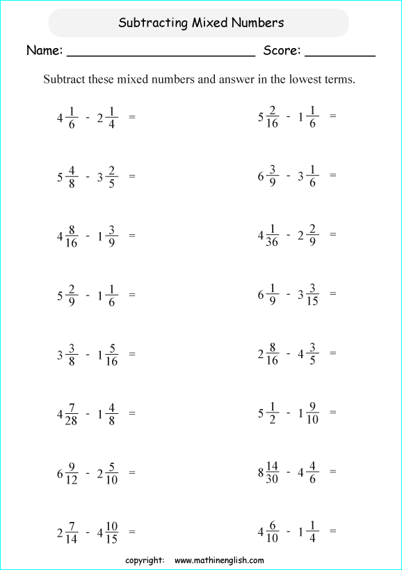 printable adding more difficult fractions worksheets for kids in primary and elementary math class 