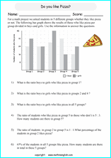 worksheets with bar graphs for primary math students