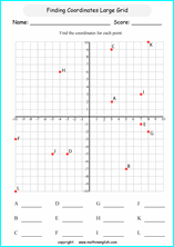 plotting points worksheets for primary math students