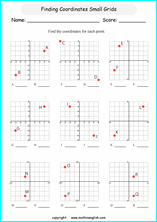 plotting points worksheets for primary math students