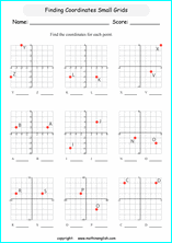 plotting points worksheets for primary math students