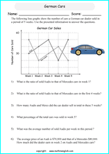 worksheets with line graphs for primary math students