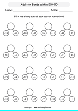 printable math integer subtraction worksheets for kids in primary and elementary math class 