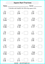 how to find the real square roots of a fraction