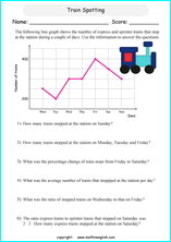 worksheets with line graphs for primary math students